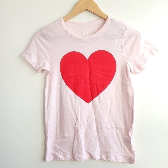New Chaser Vintage Inspo Red Heart Barbiecore Style Pink Short Sleeve Tee Medium - Picture 11 of 15